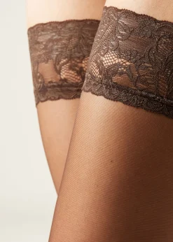 Bas autofixants transparents 20deniers