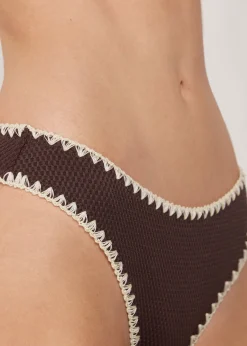 Bas de maillot Bicolor Embroidery