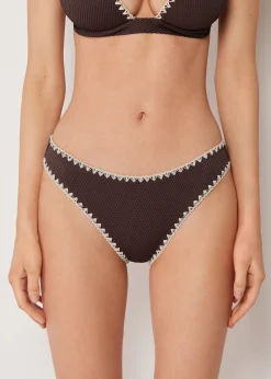Bas de maillot Bicolor Embroidery