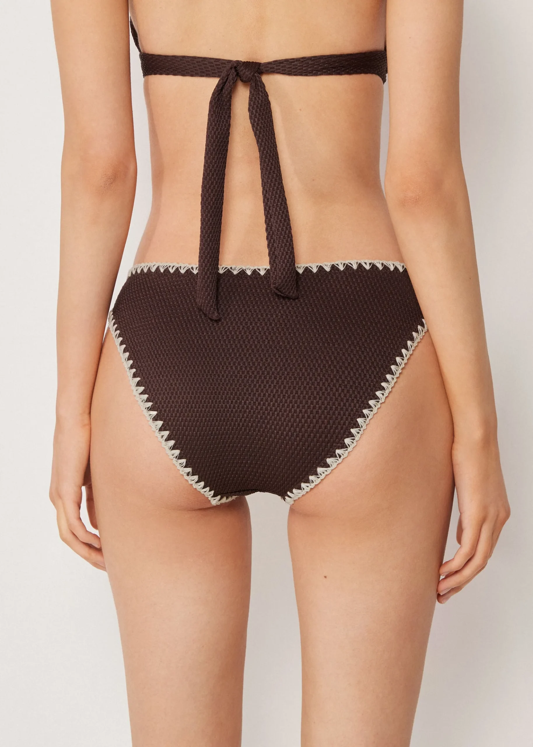 Bas de maillot Bicolor Embroidery