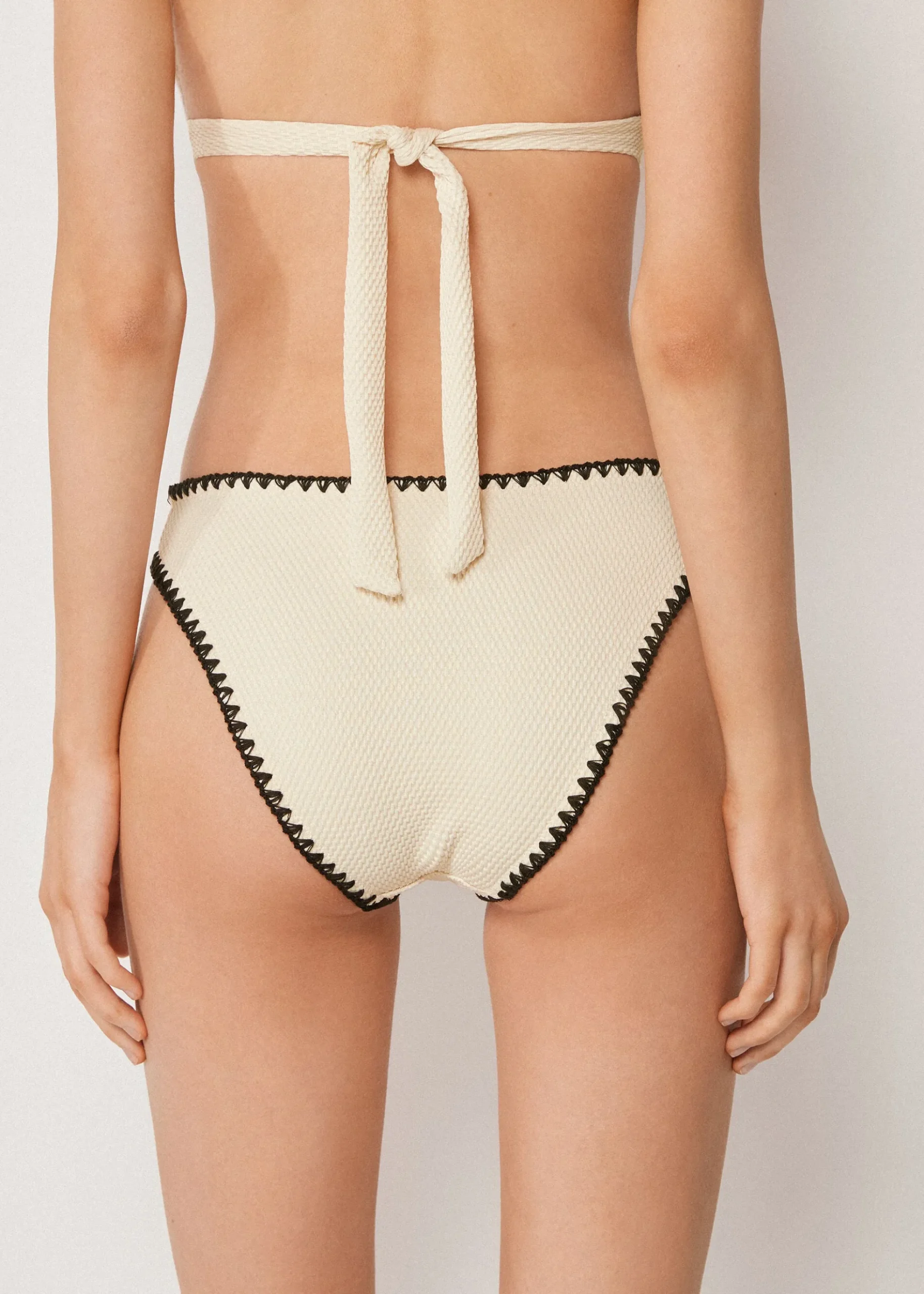Bas de maillot Bicolor Embroidery