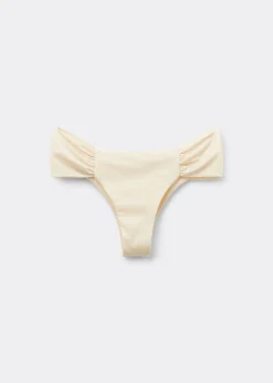 Bas de maillot brésilien avec drapé Shiny Satin