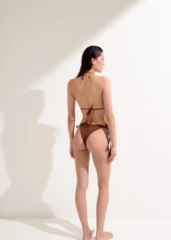 Bas de maillot brésilien Floral Crochet