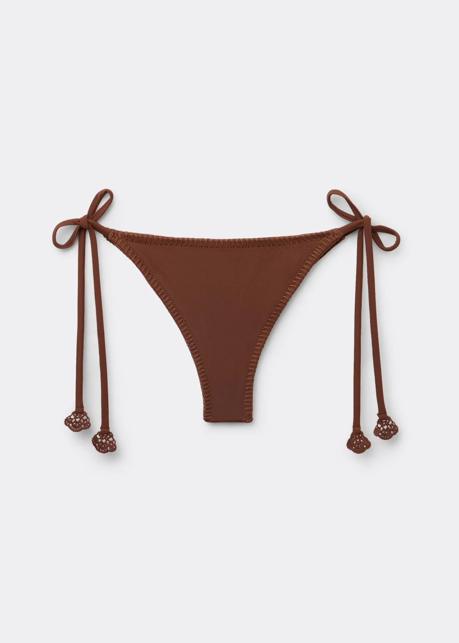 Bas de maillot brésilien Floral Crochet