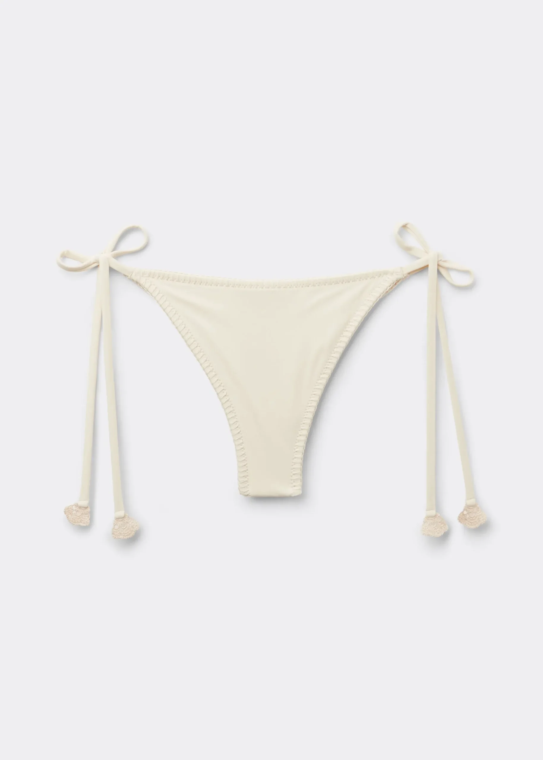 Bas de maillot brésilien Floral Crochet