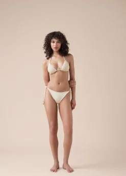 Bas de maillot brésilien Floral Crochet