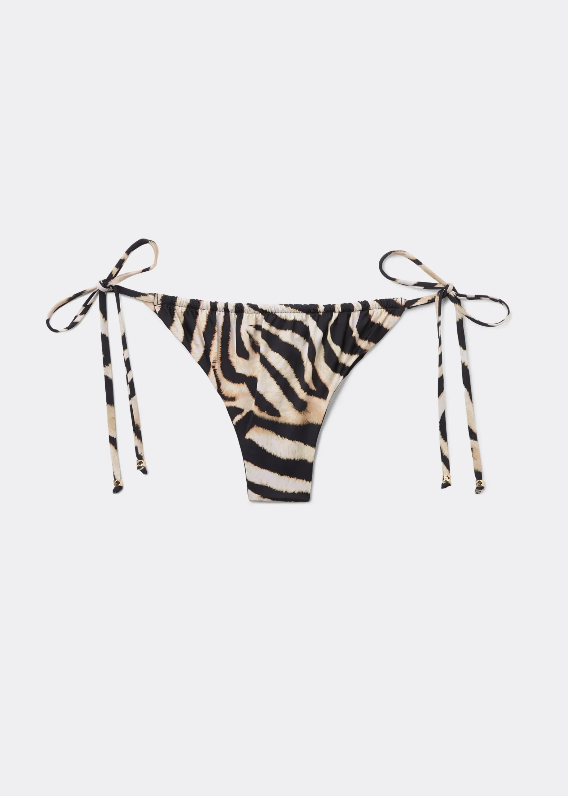 Bas de maillot brésilien à lanières Savannah Zebra