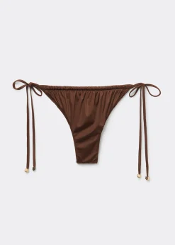 Bas de Maillot Brésilien à Lanières Shiny Satin