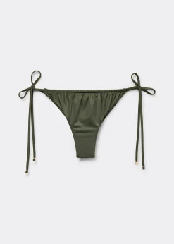 Bas de Maillot Brésilien à Lanières Shiny Satin