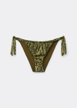 Bas de Maillot de Bain avec Nœuds Natural Tie-Dye