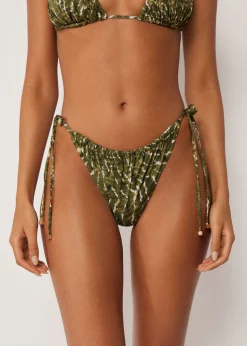 Bas de Maillot de Bain Brésilien à Lacets Natural Tie-Dye