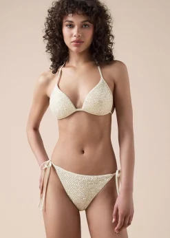 Bas de Maillot de Bain à lanières Sequin Net