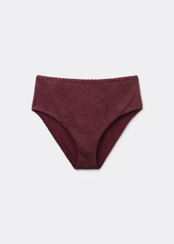 Bas de Maillot de Bain Taille Haute Precious Jacquard