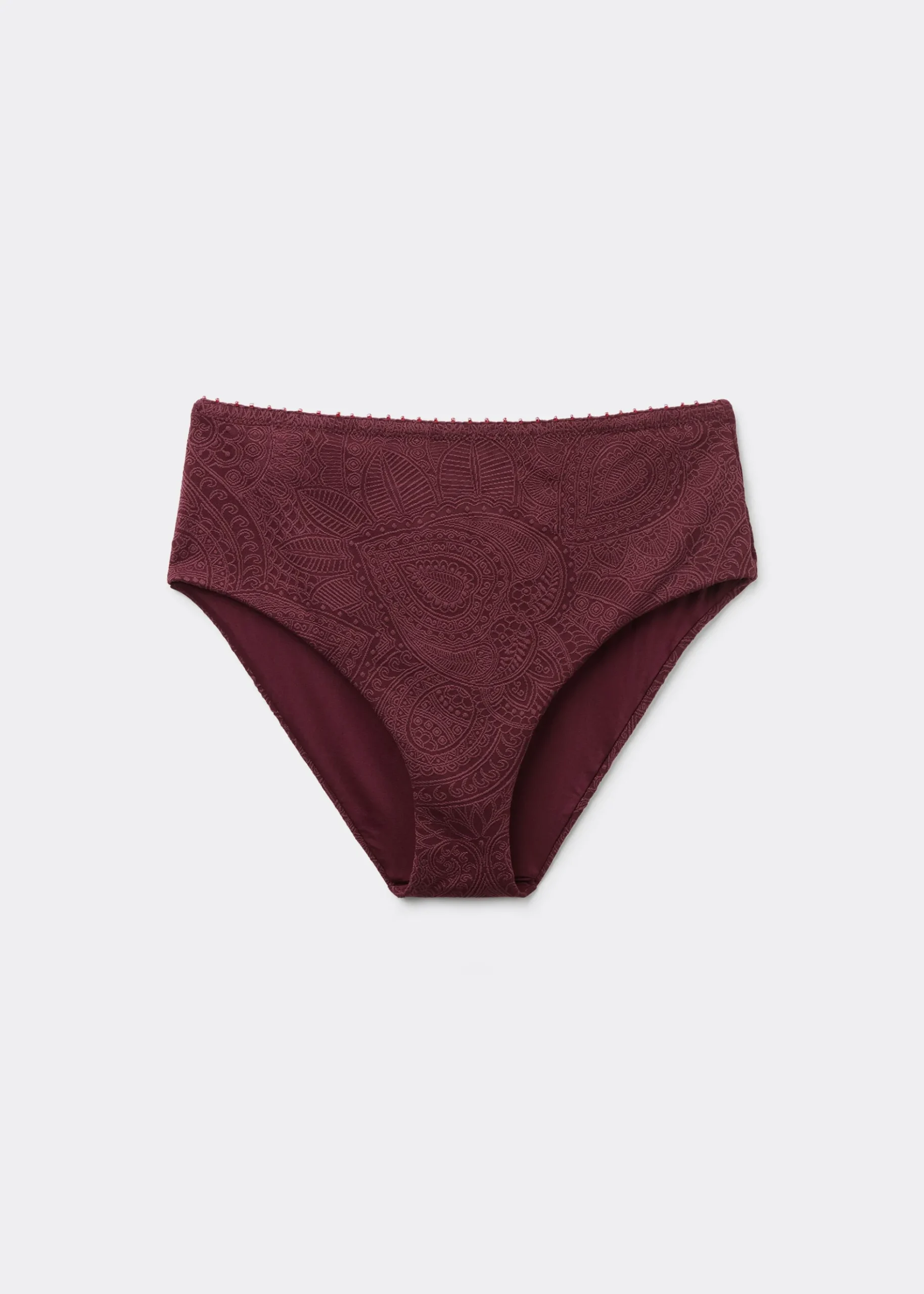 Bas de Maillot de Bain Taille Haute Precious Jacquard