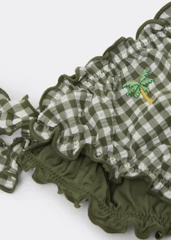 Bas de maillot fille Green Vichy