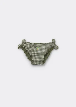 Bas de maillot fille Green Vichy