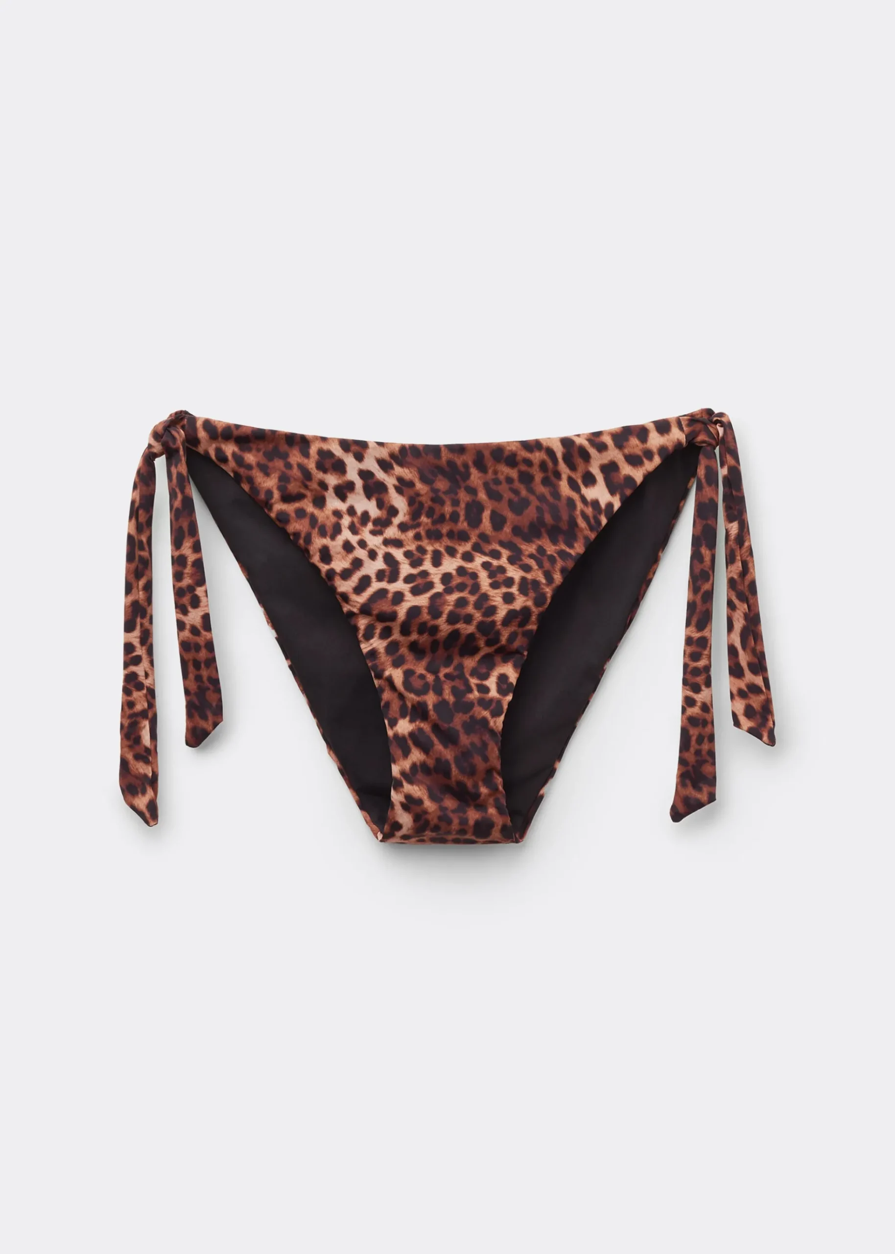 Bas de Maillot à Lanières Brown Animalier