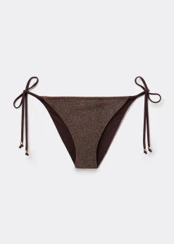 Bas de maillot à lanières Brown Glitter