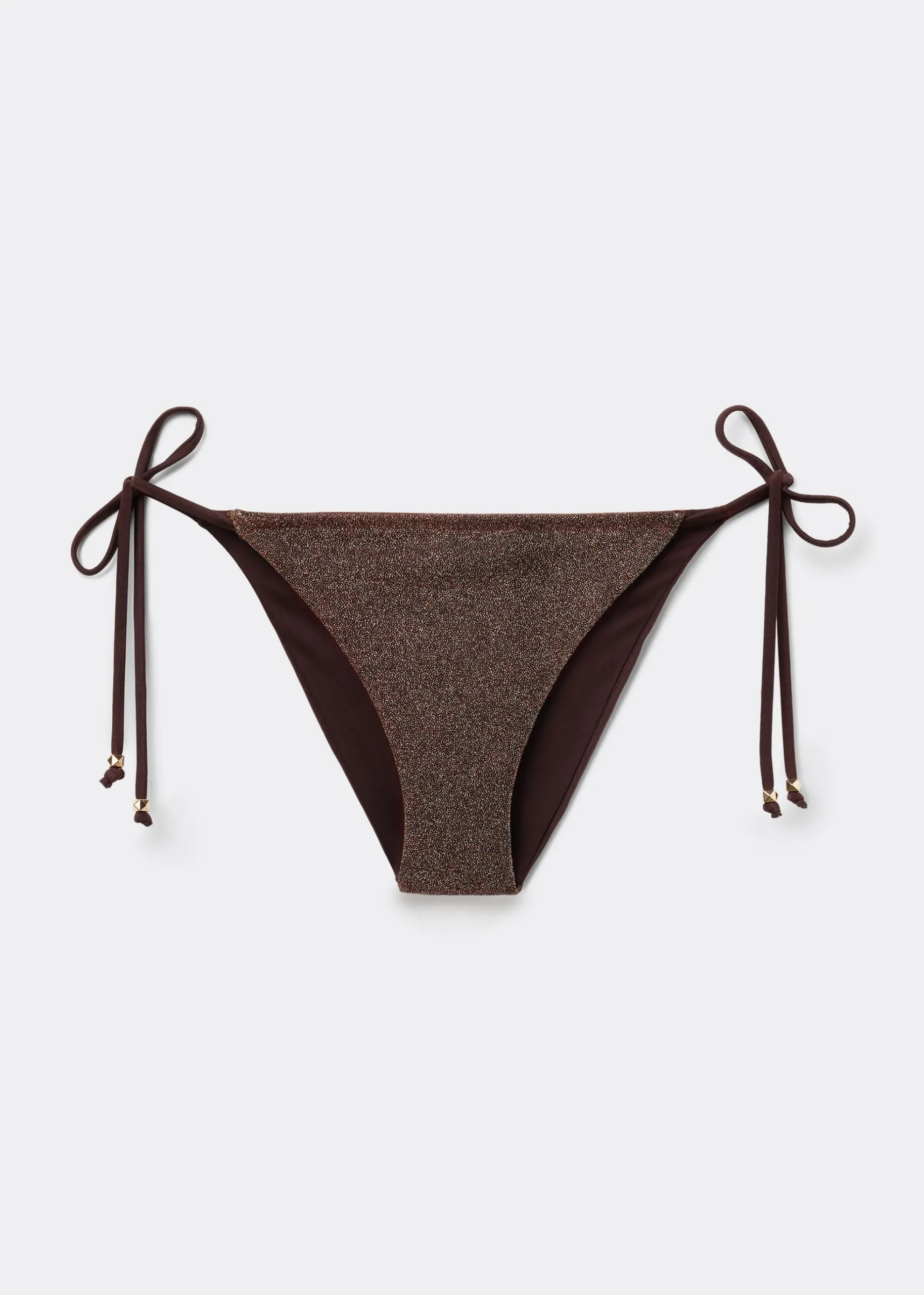 Bas de maillot à lanières Brown Glitter