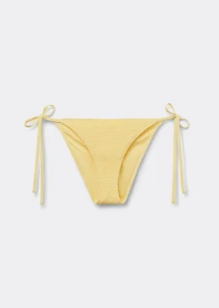 Bas de maillot à lanières Crinkle Waves