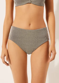 Bas de maillot montant Golden Stripes