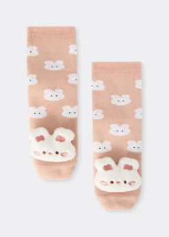 Chaussettes antidérapantes à motif intégral pour enfants