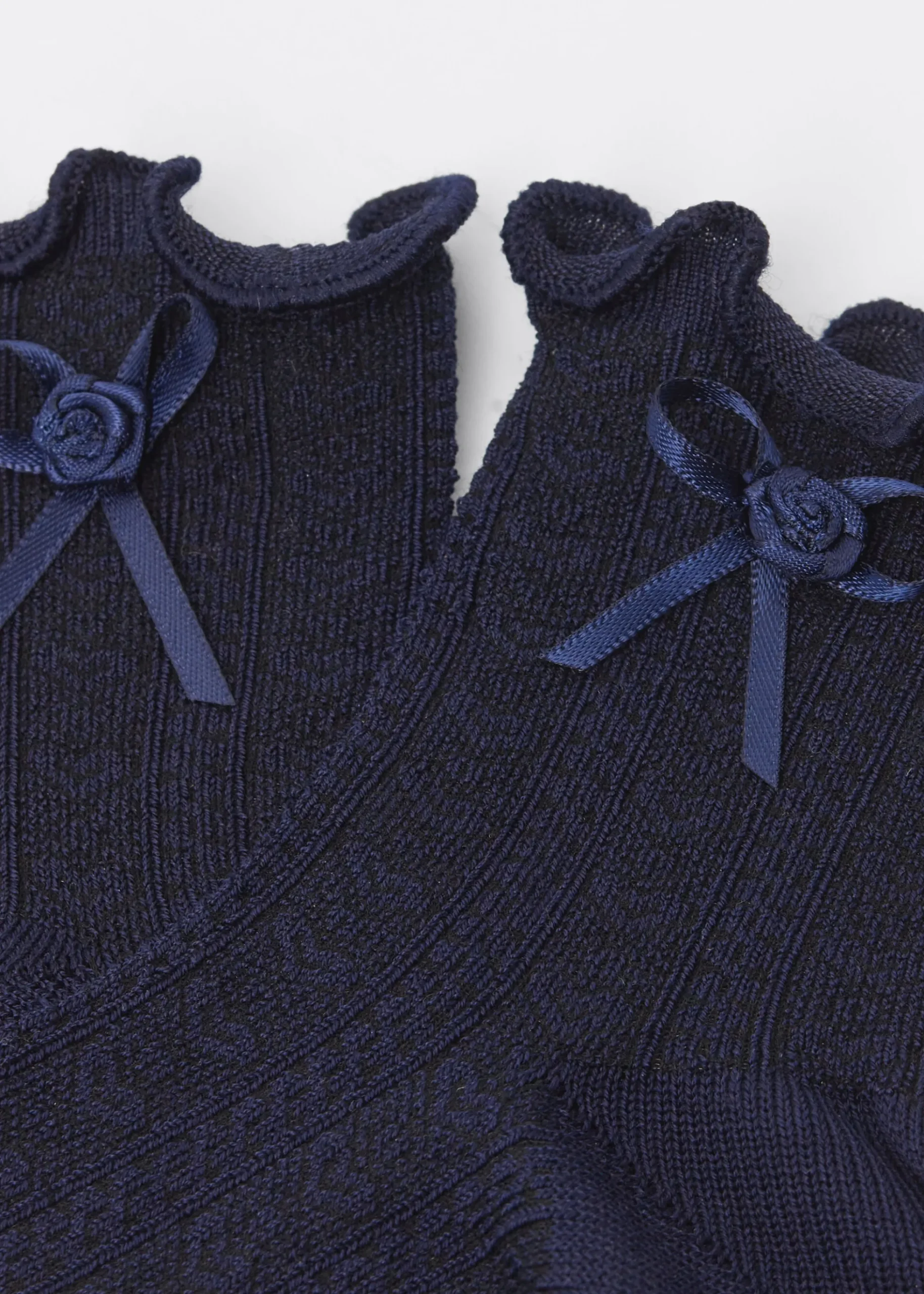 Chaussettes avec petit nœud pour fille