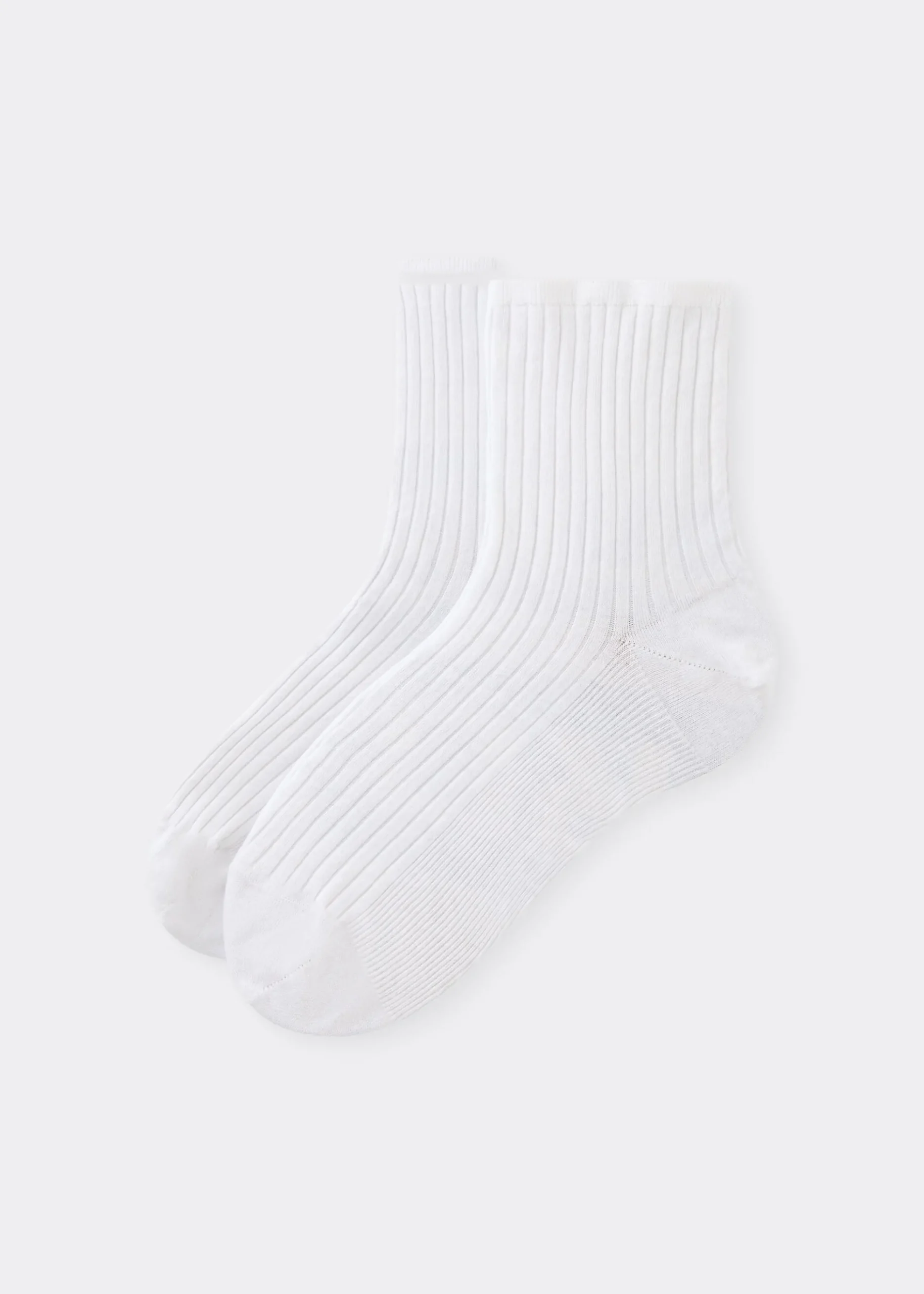 Chaussettes basses côtelées