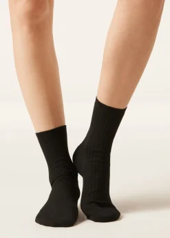 Chaussettes basses côtelées