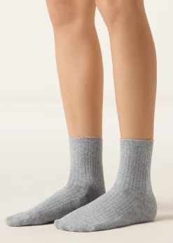 Chaussettes basses côtelées