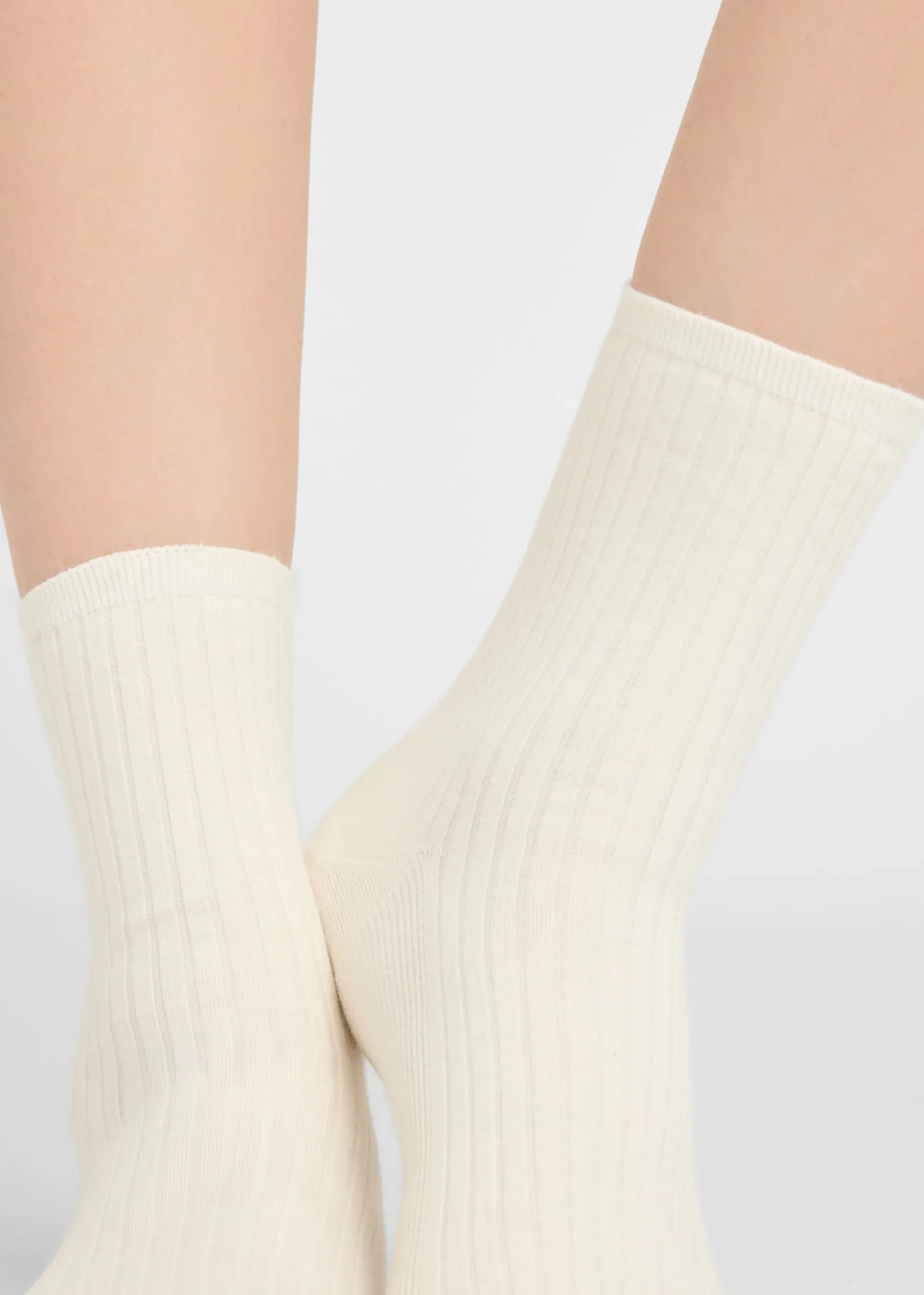 Chaussettes basses côtelées