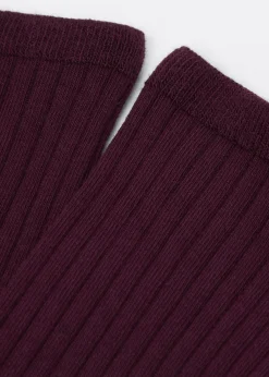 Chaussettes basses côtelées