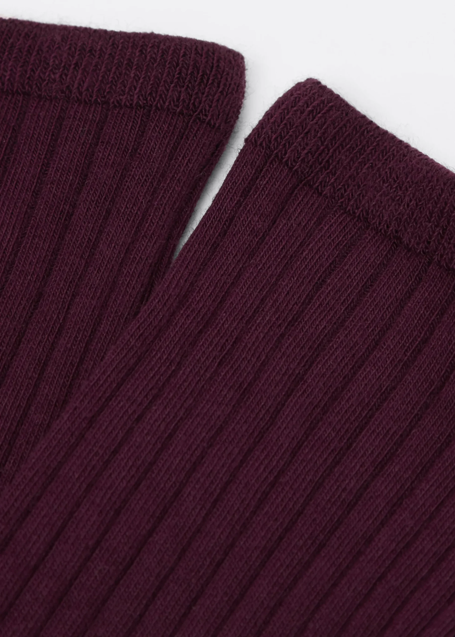 Chaussettes basses côtelées
