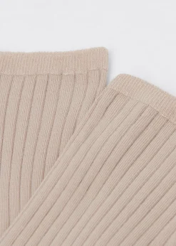 Chaussettes basses côtelées