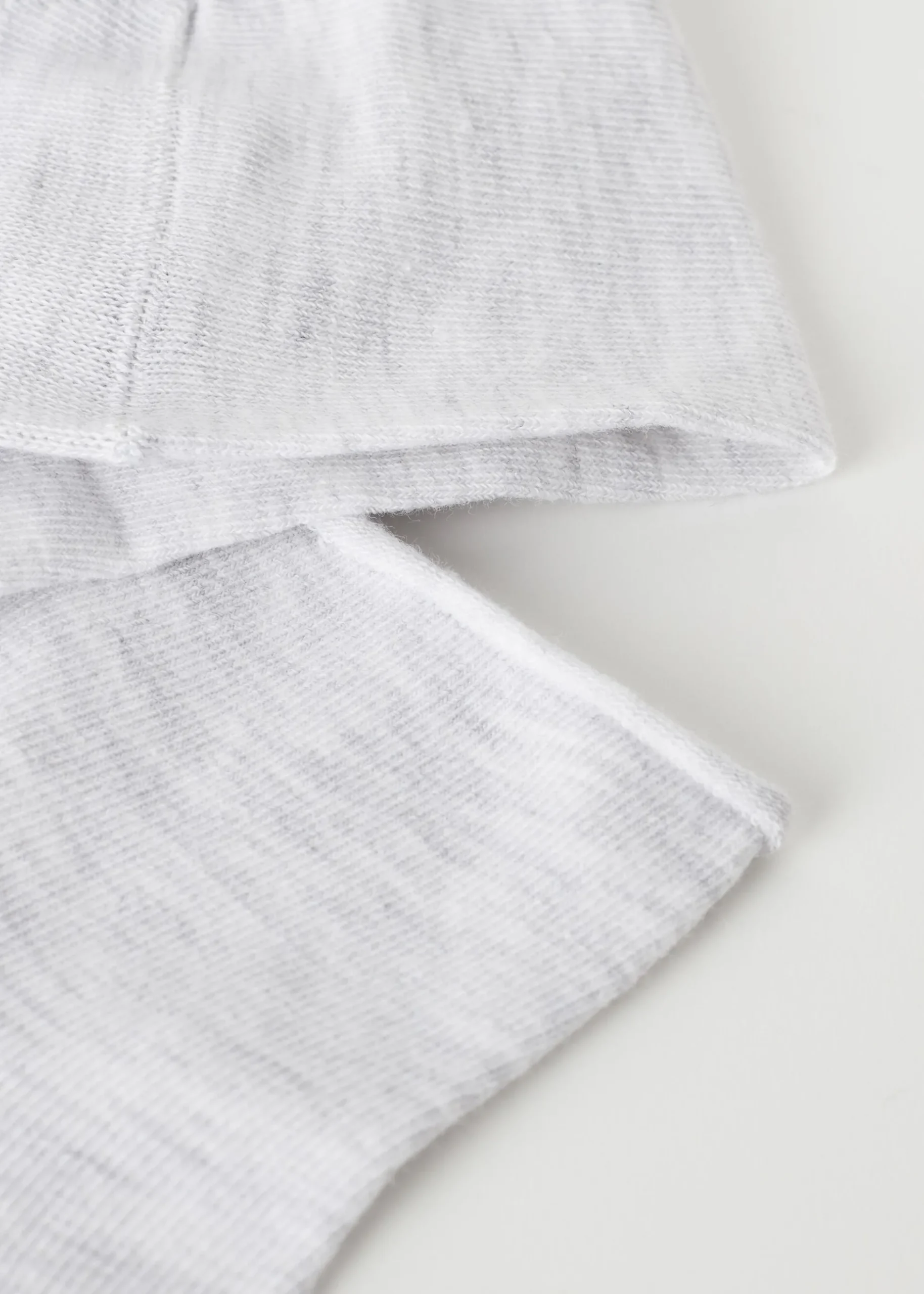 Chaussettes basses en coton sans bordure