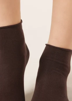 Chaussettes basses en coton sans bordure