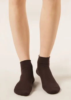 Chaussettes basses en coton sans bordure