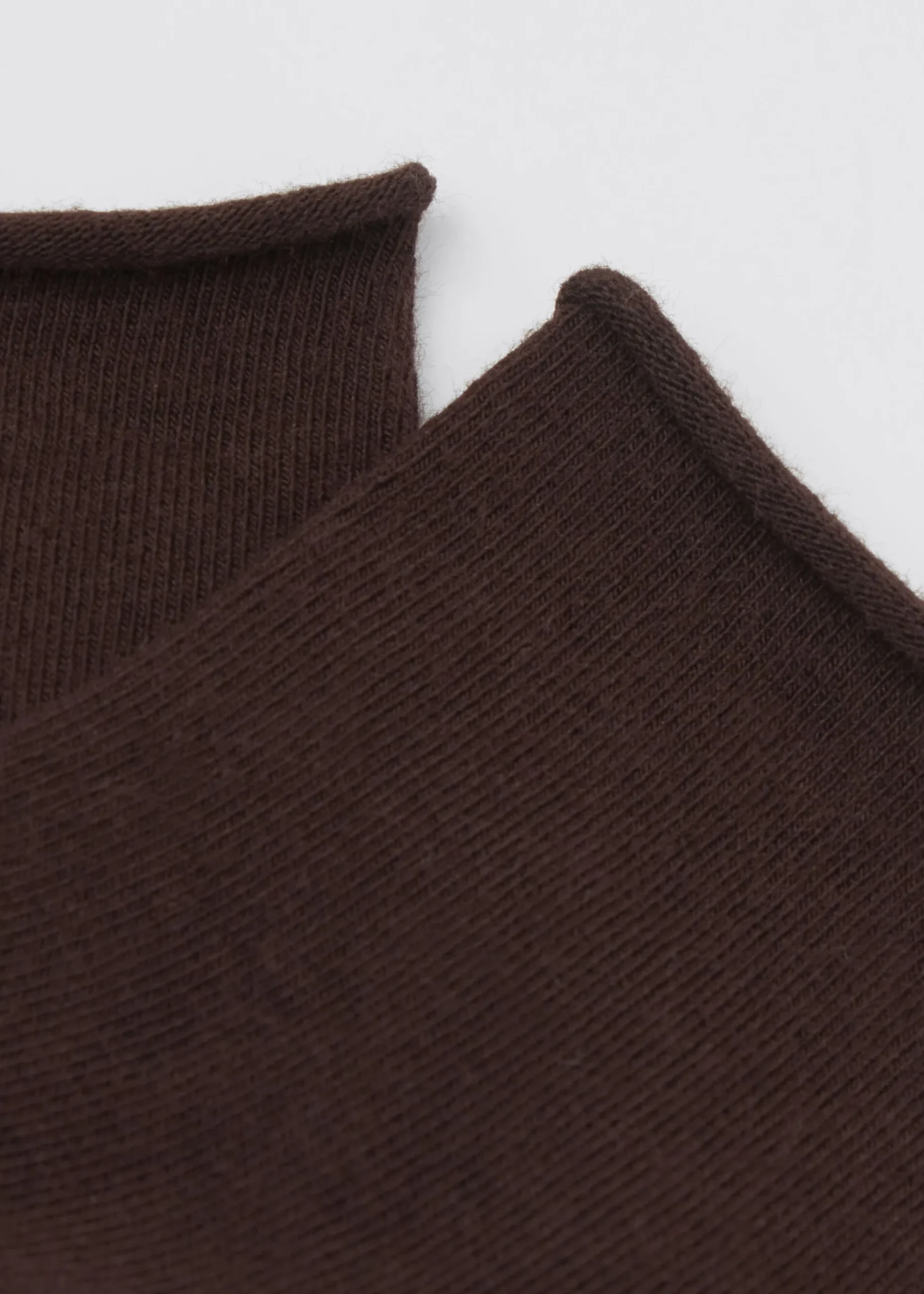 Chaussettes basses en coton sans bordure