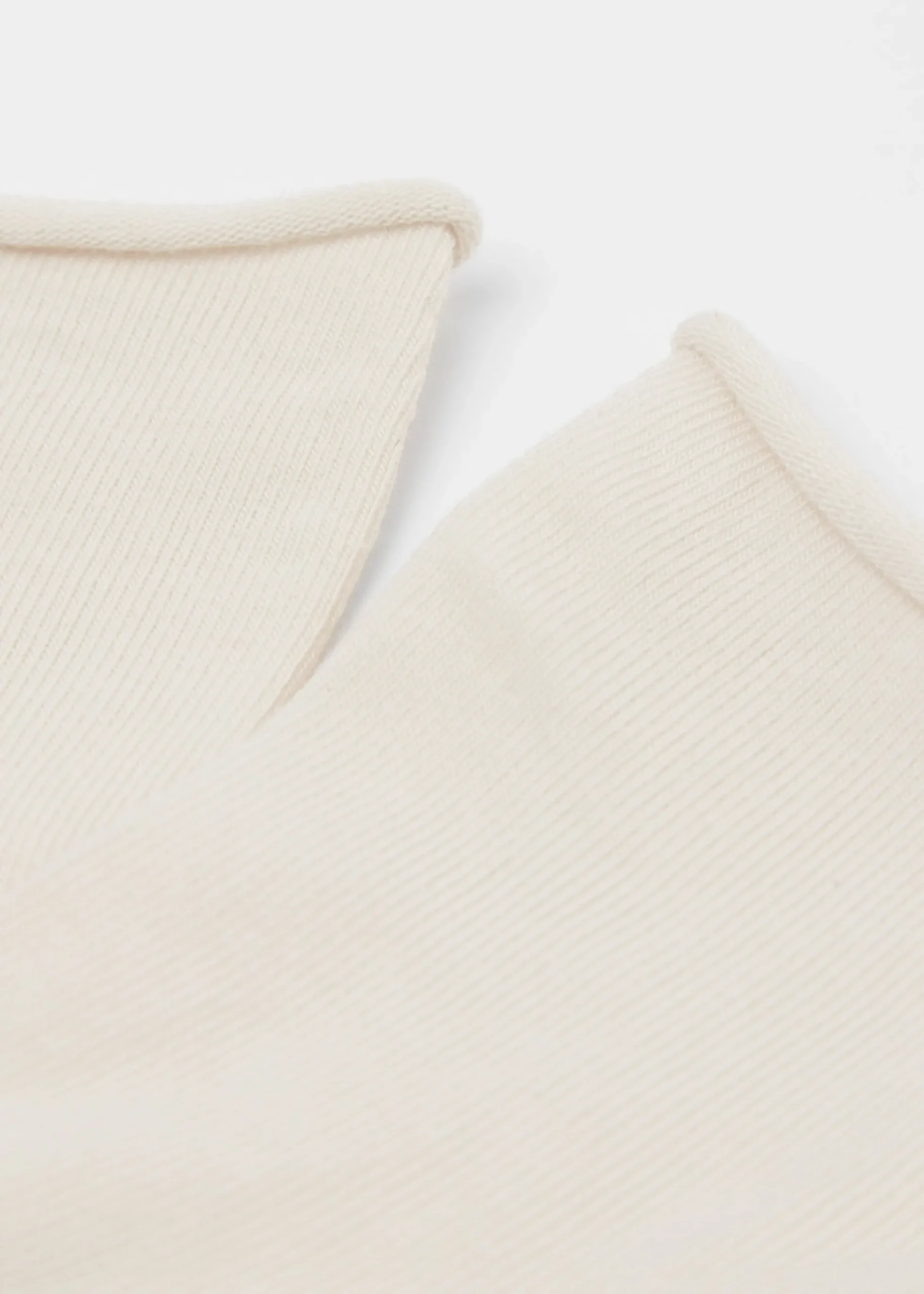 Chaussettes basses en coton sans bordure