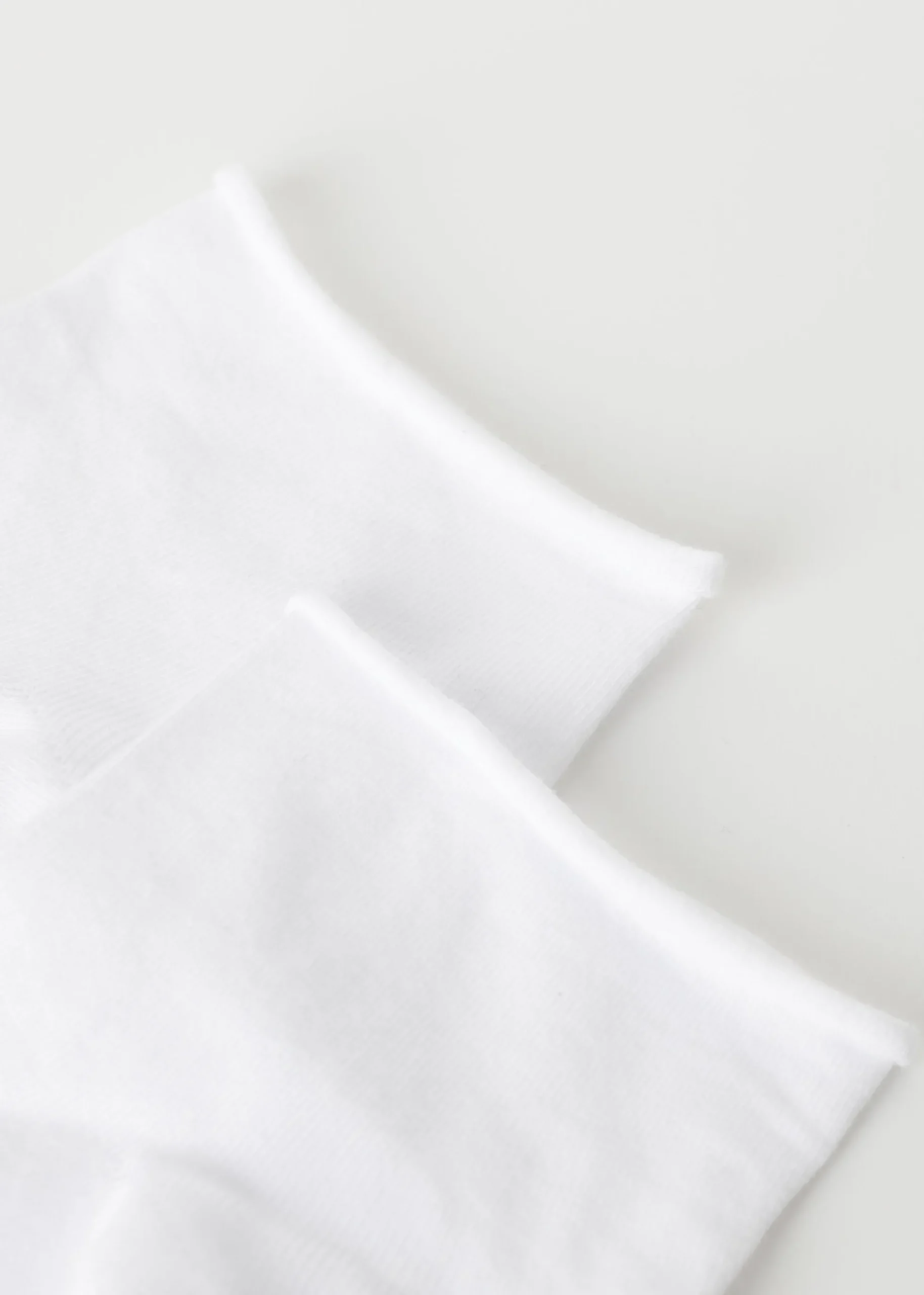 Chaussettes basses en coton sans bordure