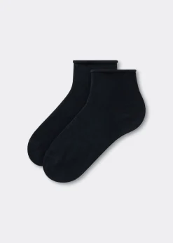 Chaussettes basses en coton sans bordure