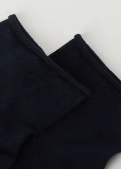 Chaussettes basses en coton sans bordure