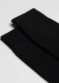 Chaussettes basses en laine avec cachemire