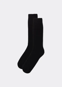 Chaussettes basses en laine avec cachemire