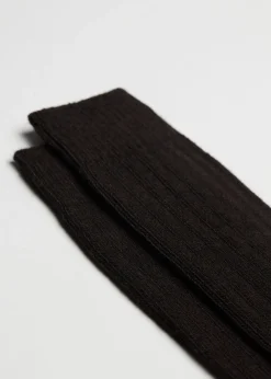 Chaussettes basses en laine avec cachemire