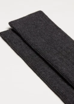 Chaussettes basses en laine avec cachemire