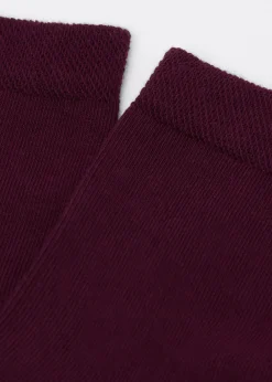 Chaussettes Courtes avec Bordure Travaillée