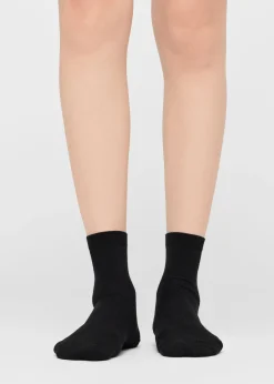 Chaussettes Courtes avec Bordure Travaillée