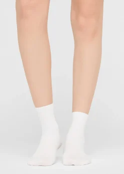 Chaussettes Courtes avec Bordure Travaillée