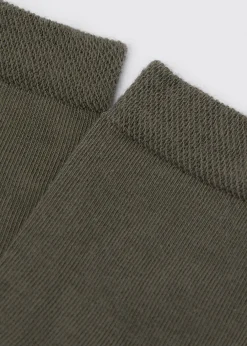 Chaussettes Courtes avec Bordure Travaillée